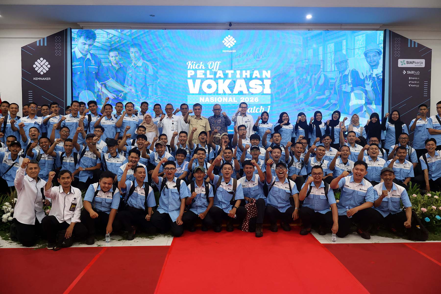 Lima Puluh Persen Peserta Pelatihan Vokasi Nasional 2026 Batch 1 Sudah Ada Komitmen dengan Industri.